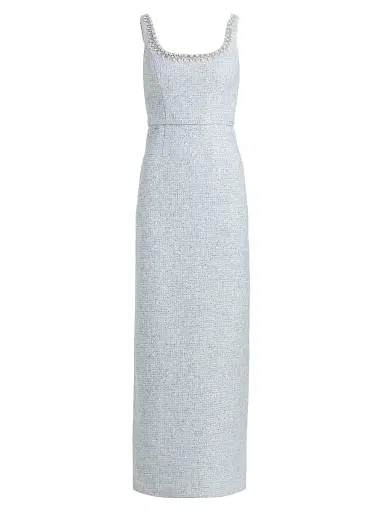 SACHIN & BABI Women's Lana Embellished Tweed Gown - Ice Blue - Size 8 | Thumbnail 1 SACHIN & BABI Women's Lana Embellished Tweed Gown - Ice Blue - Size 8 | Thumbnail 1