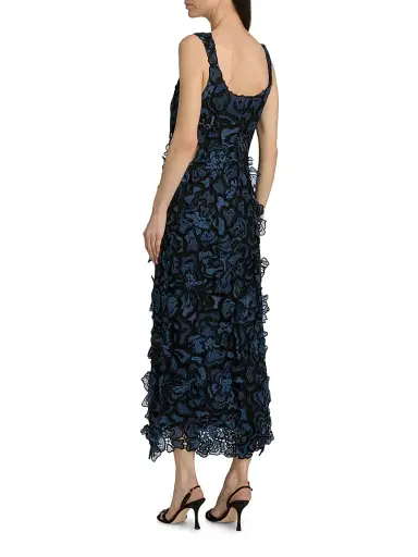 Simkhai Women's Corinna Guipure Lace Midi-Dress - Dark Indigo Multi - Size XL | Thumbnail 5 Simkhai Women's Corinna Guipure Lace Midi-Dress - Dark Indigo Multi - Size XL | Thumbnail 5