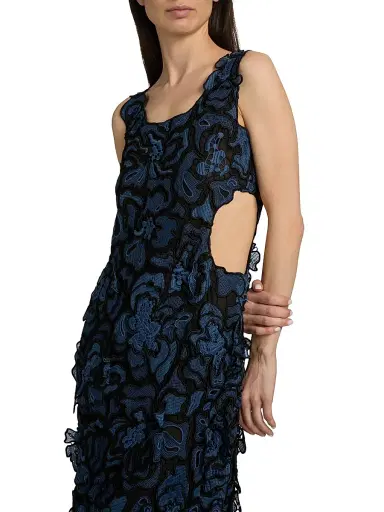 Simkhai Women's Corinna Guipure Lace Midi-Dress - Dark Indigo Multi - Size XL | Thumbnail 6 Simkhai Women's Corinna Guipure Lace Midi-Dress - Dark Indigo Multi - Size XL | Thumbnail 6