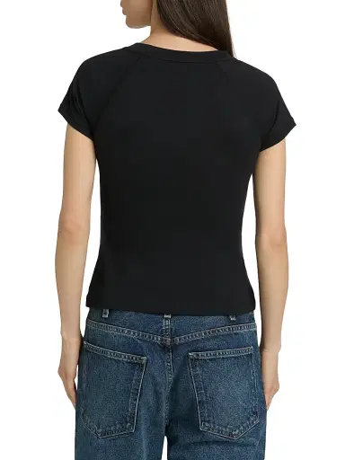 Marc Jacobs Women's Marc Kiss Logo Shrunken T-Shirt | Thumbnail 5 Marc Jacobs Women's Marc Kiss Logo Shrunken T-Shirt | Thumbnail 5