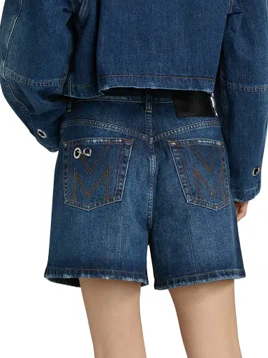 Marc Jacobs Women's Grommet Denim Shorts - Medium Wash Indigo - Size 24 | Thumbnail 5 Marc Jacobs Women's Grommet Denim Shorts - Medium Wash Indigo - Size 24 | Thumbnail 5
