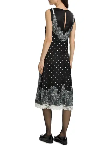 Marc Jacobs Women's Trompe L'oeil Slip Midi-Dress | Thumbnail 5 Marc Jacobs Women's Trompe L'oeil Slip Midi-Dress | Thumbnail 5
