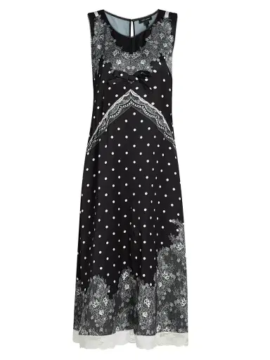 Marc Jacobs Women's Trompe L'oeil Slip Midi-Dress | Thumbnail 1 Marc Jacobs Women's Trompe L'oeil Slip Midi-Dress | Thumbnail 1