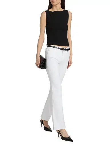 AG Jeans Women's Angel Low-Rise Bootcut Jeans - Gallery White - Size 31 | Thumbnail 2
