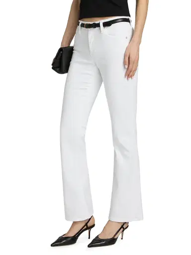 AG Jeans Women's Angel Low-Rise Bootcut Jeans - Gallery White - Size 31 | Thumbnail 4