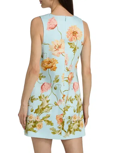Cara Cara Women's Mackenzie Floral Cotton Shift Dress - Lockwood Flora Sky | Thumbnail 5 Cara Cara Women's Mackenzie Floral Cotton Shift Dress - Lockwood Flora Sky | Thumbnail 5
