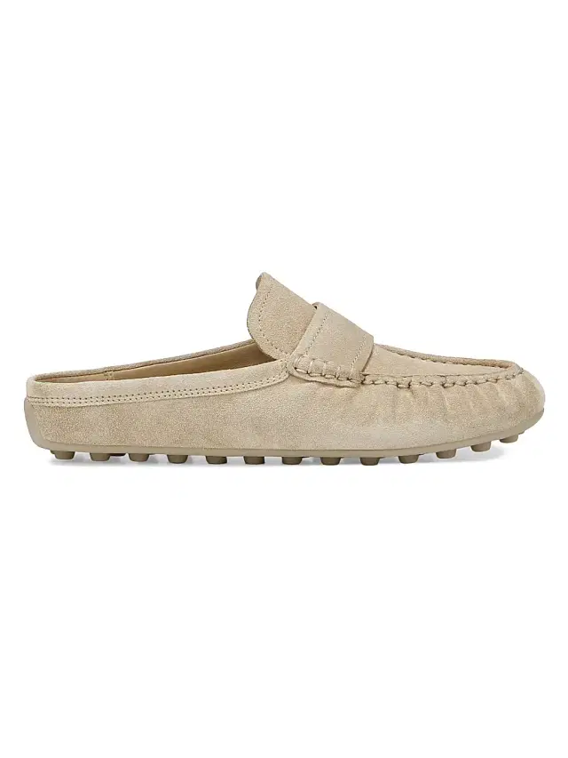 Vince Women's Berkley Driver Suede Mules - Dune