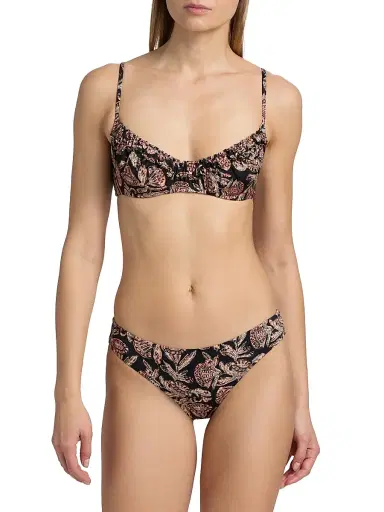 Ulla Johnson Women's Jaya Printed Bikini Top - Jasper - Size XL | Thumbnail 3