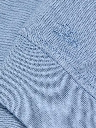 Saks Fifth Avenue Men's Foundation Johnny-Collar Fleece Polo Shirt - Mountain Bluebird - Size XXL | Thumbnail 7 Saks Fifth Avenue Men's Foundation Johnny-Collar Fleece Polo Shirt - Mountain Bluebird - Size XXL | Thumbnail 7