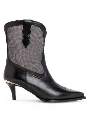 Partlow Women's Rylie 60MM Leather & Mesh Boots - Nero - Size 11 | Thumbnail 1 Partlow Women's Rylie 60MM Leather & Mesh Boots - Nero - Size 11 | Thumbnail 1