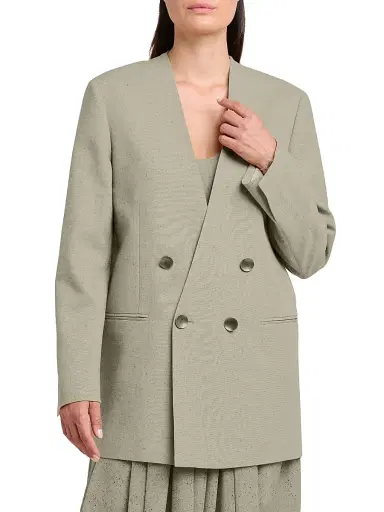 Alberta Ferretti Women's Double-Breasted Oversized Blazer | Thumbnail 3 Alberta Ferretti Women's Double-Breasted Oversized Blazer | Thumbnail 3
