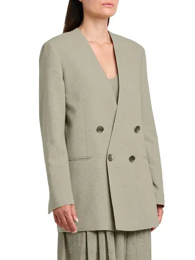 Alberta Ferretti Women's Double-Breasted Oversized Blazer | Thumbnail 4 Alberta Ferretti Women's Double-Breasted Oversized Blazer | Thumbnail 4