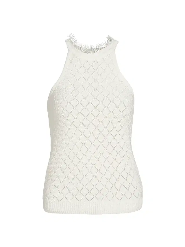 Kobi Halperin Women's Kristin Fringe Collar Cotton-Blend Sleeveless Sweater -