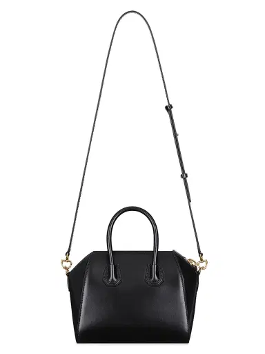 Givenchy Women's Mini Antigona Top Handle Bag in Box Leather - Black | Thumbnail 3 Givenchy Women's Mini Antigona Top Handle Bag in Box Leather - Black | Thumbnail 3