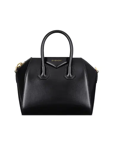 Givenchy Women's Mini Antigona Top Handle Bag in Box Leather - Black | Thumbnail 1 Givenchy Women's Mini Antigona Top Handle Bag in Box Leather - Black | Thumbnail 1