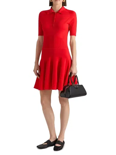 Givenchy Women's Mini Polo Dress in Second Skin Effect Knit | Thumbnail 2 Givenchy Women's Mini Polo Dress in Second Skin Effect Knit | Thumbnail 2