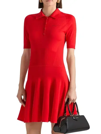 Givenchy Women's Mini Polo Dress in Second Skin Effect Knit | Thumbnail 3 Givenchy Women's Mini Polo Dress in Second Skin Effect Knit | Thumbnail 3