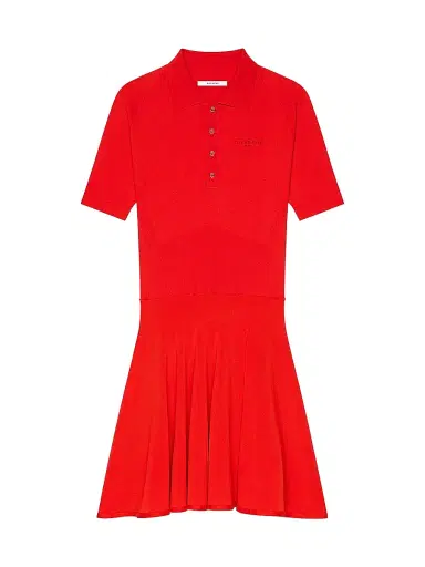 Givenchy Women's Mini Polo Dress in Second Skin Effect Knit | Thumbnail 1 Givenchy Women's Mini Polo Dress in Second Skin Effect Knit | Thumbnail 1