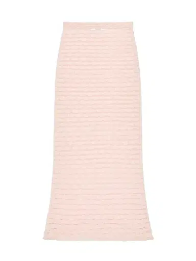 Givenchy Women's Long Skirt with Nylon Frills - Silk Pink - Size Small | Thumbnail 1