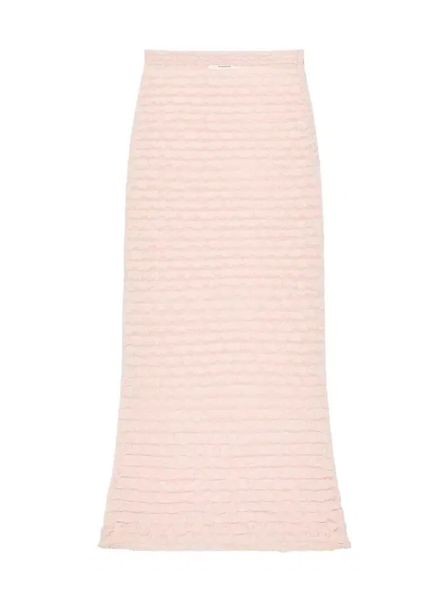 Women's Long Skirt with Nylon Frills - Silk Pink
