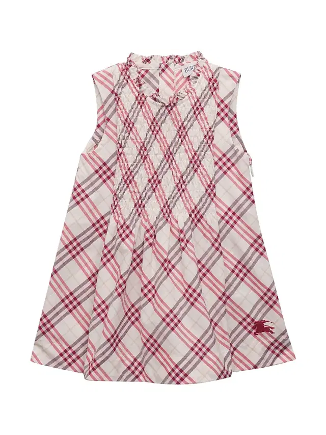 Baby Girl's, Little Girl's & Girl's Cotton Check Sleeveless Dress - Aubergine 6 Months