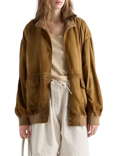 Prada Women's Suede Jacket | Thumbnail 2 Prada Women's Suede Jacket | Thumbnail 2