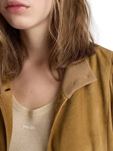 Prada Women's Suede Jacket | Thumbnail 5 Prada Women's Suede Jacket | Thumbnail 5