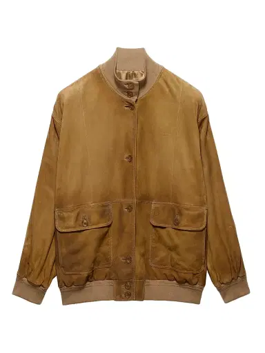 Prada Women's Suede Jacket | Thumbnail 1 Prada Women's Suede Jacket | Thumbnail 1