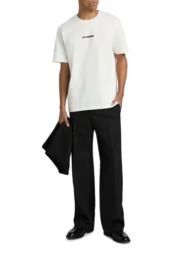 Jil Sander Men's Logo Cotton T-Shirt | Thumbnail 2 Jil Sander Men's Logo Cotton T-Shirt | Thumbnail 2