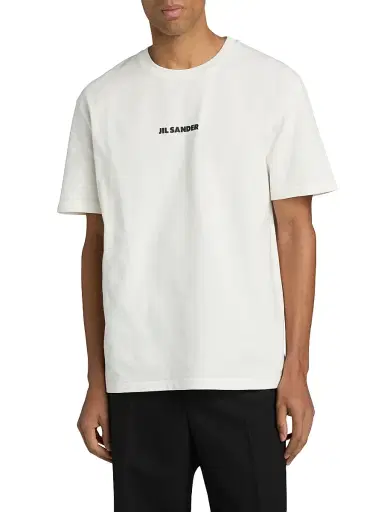 Jil Sander Men's Logo Cotton T-Shirt | Thumbnail 3 Jil Sander Men's Logo Cotton T-Shirt | Thumbnail 3