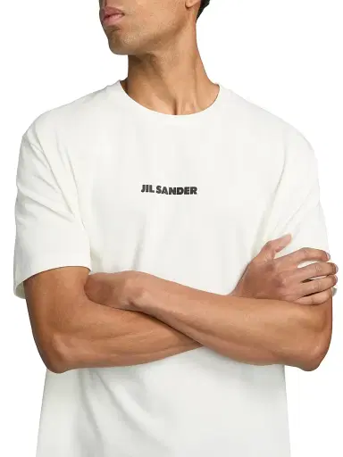 Jil Sander Men's Logo Cotton T-Shirt | Thumbnail 6 Jil Sander Men's Logo Cotton T-Shirt | Thumbnail 6