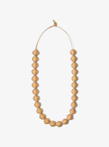 Michael Kors Collection Leather Beads Necklace in Natural - One Size by Michael Kors Collection | Thumbnail 8 Michael Kors Collection Leather Beads Necklace in Natural - One Size by Michael Kors Collection | Thumbnail 8