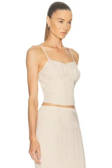 Fleur du Mal Rib Darted Cami Top | Thumbnail 2