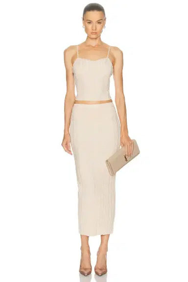 Fleur du Mal Rib Darted Cami Top | Thumbnail 4