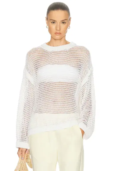 TWP Wide Crewneck Long Sleeve Pullover Sweater | Thumbnail 1