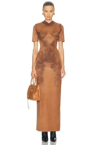 Acne Studios Dueda Faux Suede Dress | Thumbnail 1 Acne Studios Dueda Faux Suede Dress | Thumbnail 1