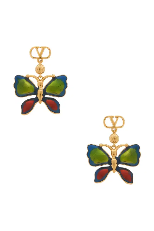 Valentino Garavani Vouloirvolver Butterfly Earrings