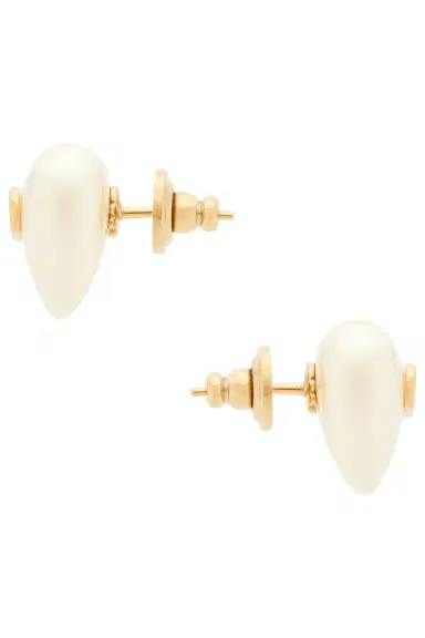 Valentino Garavani V Logo Signature Pearl Earrings | Thumbnail 3