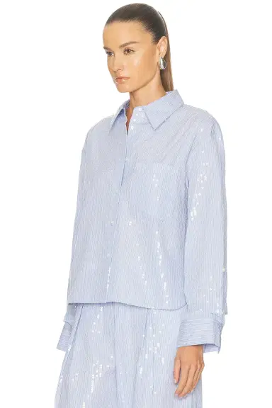 TWP Sequin JD Button Down Top | Thumbnail 2