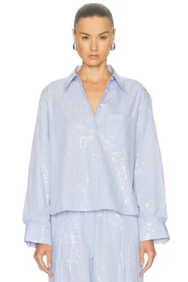 TWP Sequin JD Button Down Top | Thumbnail 1