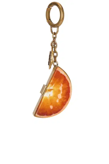 Saint Laurent Orange Keychain | Thumbnail 2 Saint Laurent Orange Keychain | Thumbnail 2