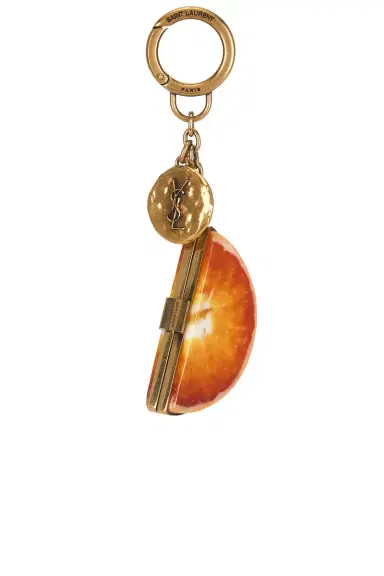 Saint Laurent Orange Keychain | Thumbnail 4 Saint Laurent Orange Keychain | Thumbnail 4