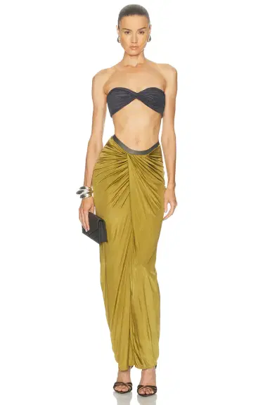 Atlein Draped Long Skirt | Thumbnail 5 Atlein Draped Long Skirt | Thumbnail 5