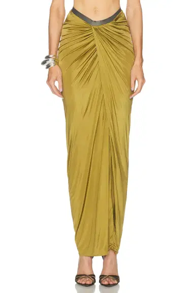 Atlein Draped Long Skirt | Thumbnail 1 Atlein Draped Long Skirt | Thumbnail 1