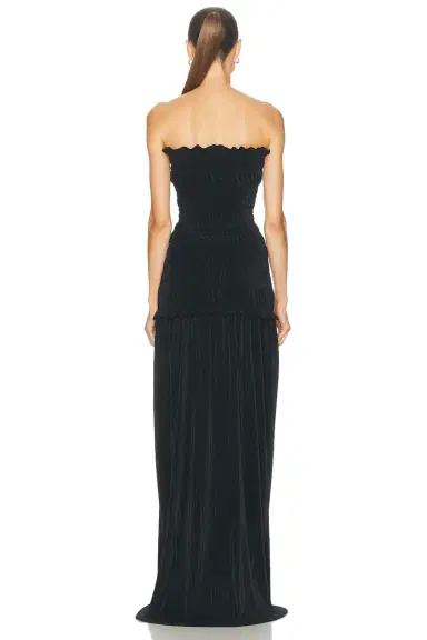 Atlein Strapless Long Dress | Thumbnail 3