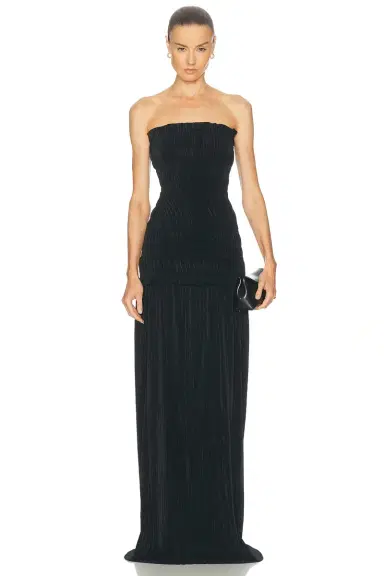 Atlein Strapless Long Dress | Thumbnail 1