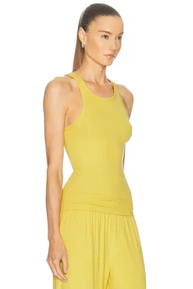 ÉTERNE High Neck Fitted Tank Top | Thumbnail 2