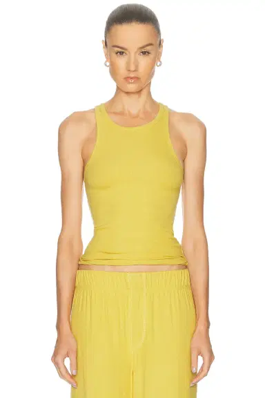 ÉTERNE High Neck Fitted Tank Top | Thumbnail 1