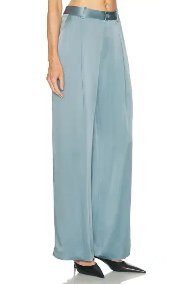 Lapointe Satin Relaxed Pleated Pant | Thumbnail 2