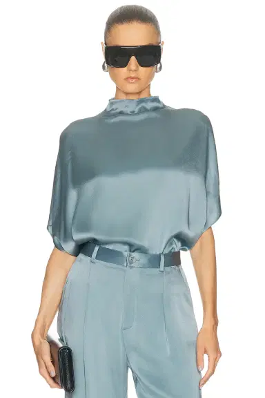 Lapointe Satin Cape Tee | Thumbnail 1
